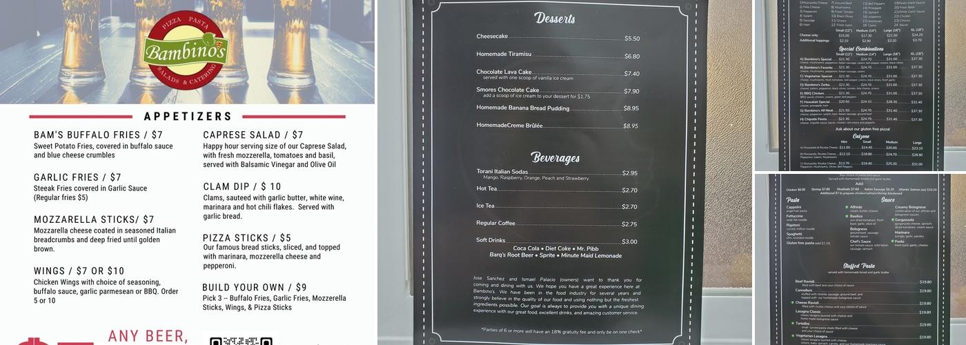 Bambino's Vallejo - Pizza, Pasta + Full Bar Menu