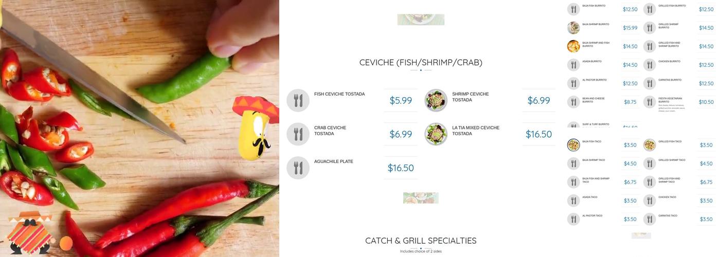 Baja Catch and Grill Menu