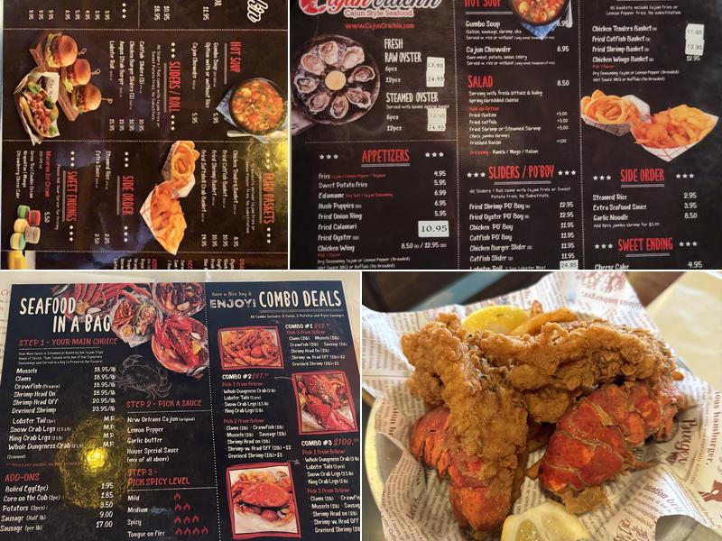 Cajun Crackin Menu
