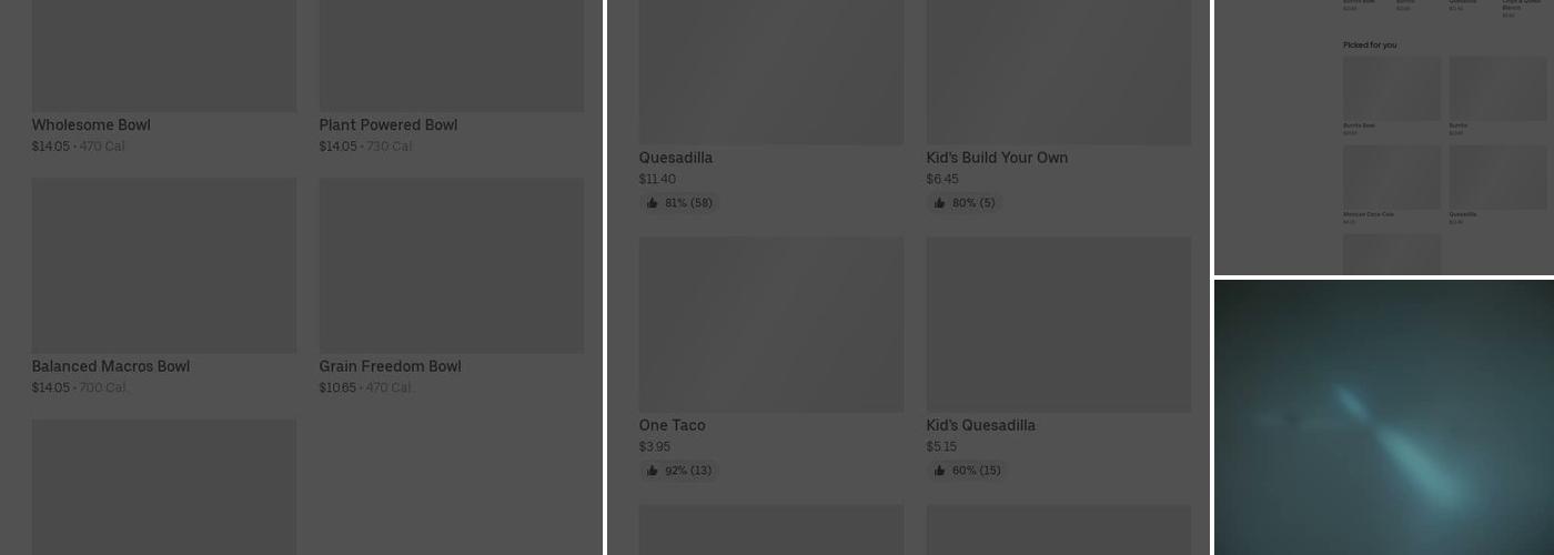 Chipotle Mexican Grill Menu