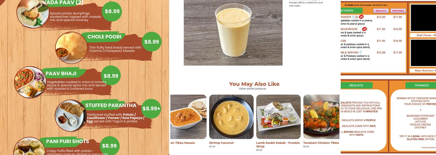 Fresh Curry Chefs Menu