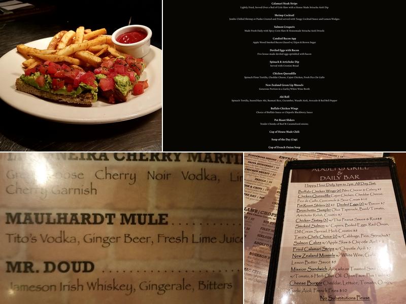 Adolfo Grill & Daily Bar Menu