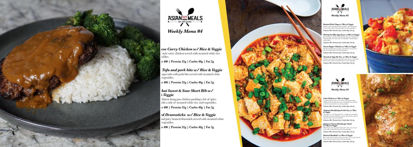 Asian Fit Meals Menu