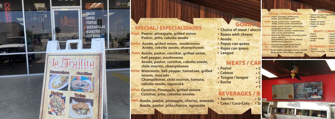 Taqueria La Trailita Menu