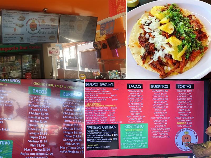 Taqueria Don Tacho Menu