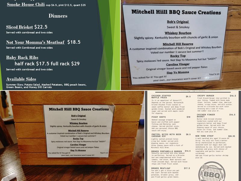 Mitchell Hill Catering Menu