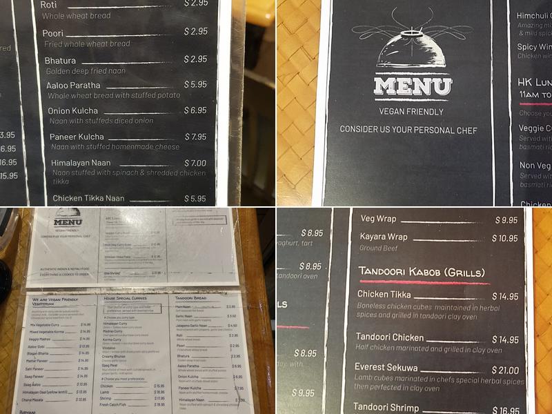 Himalayan Kitchen Menu