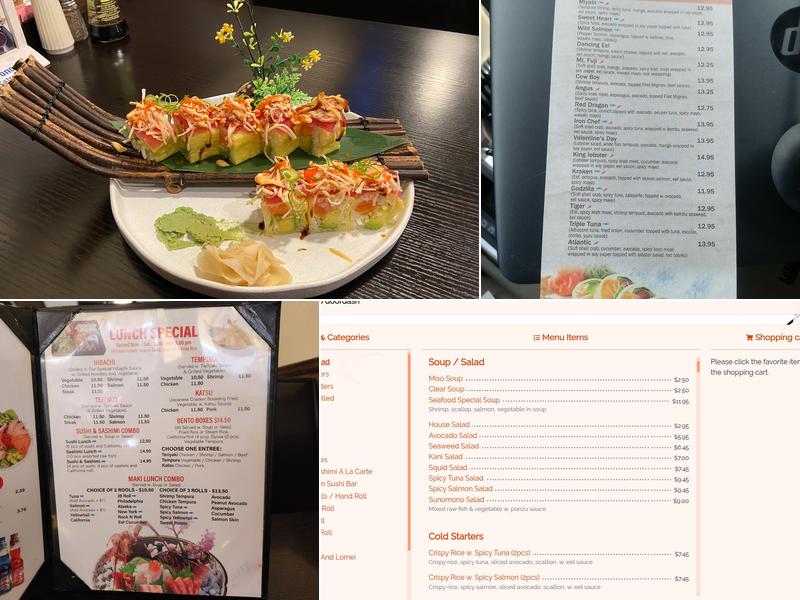 Miyabi Sushi Menu