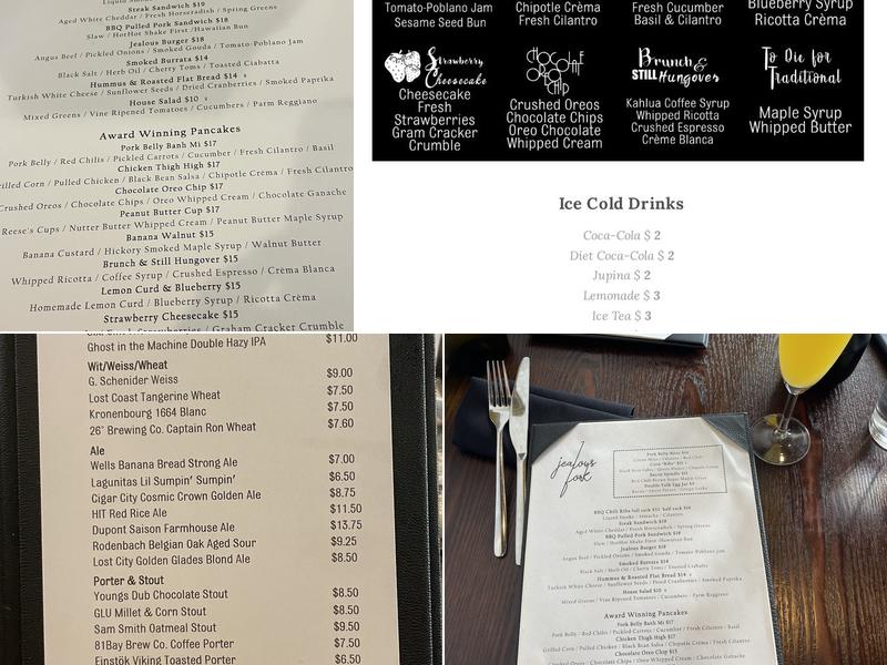 Jealous Fork Menu