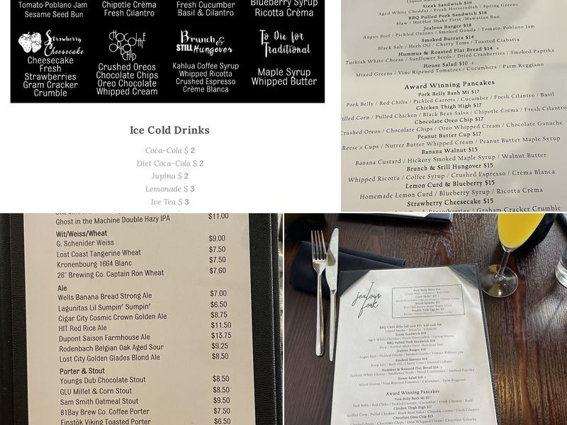 Jealous Fork Menu