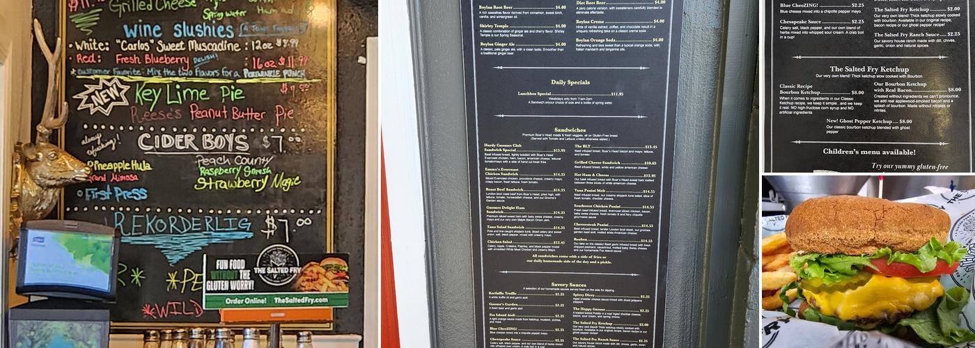 The Salted Fry Menu