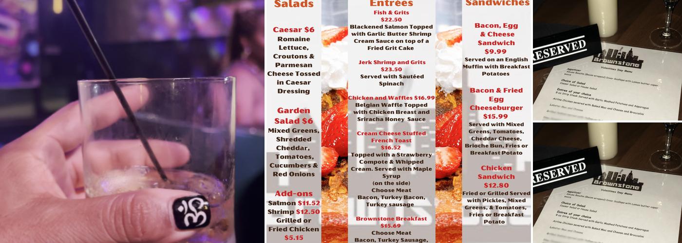 The Brownstone Menu
