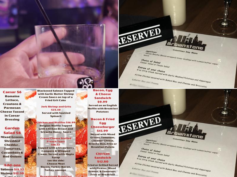 The Brownstone Menu
