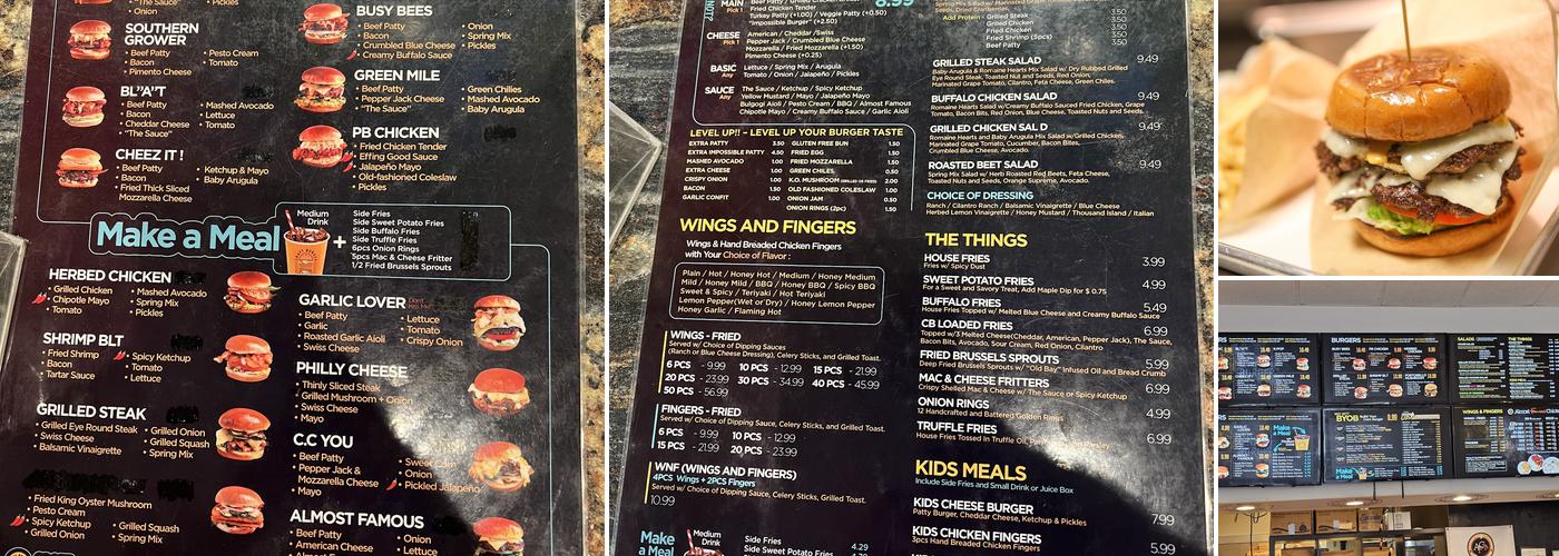 Craft Burger By Shane Suwanee Menu