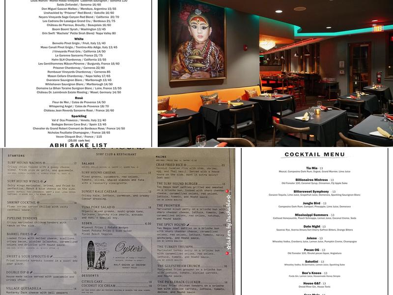 Abhi Eatery and Bar (Mountain Brook) Menu