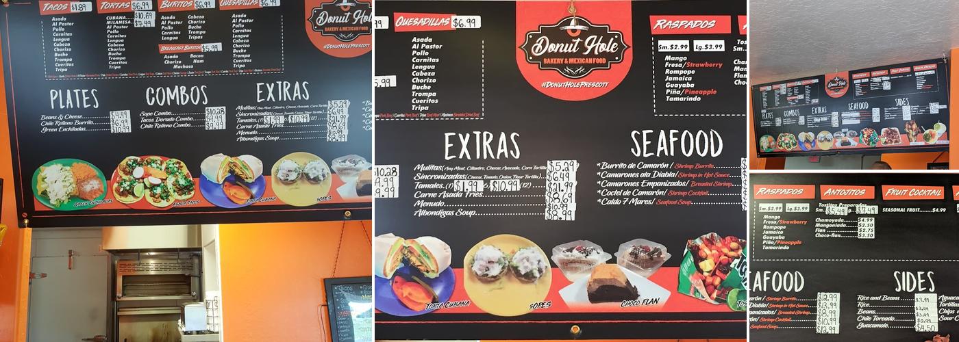 Donut Hole Menu