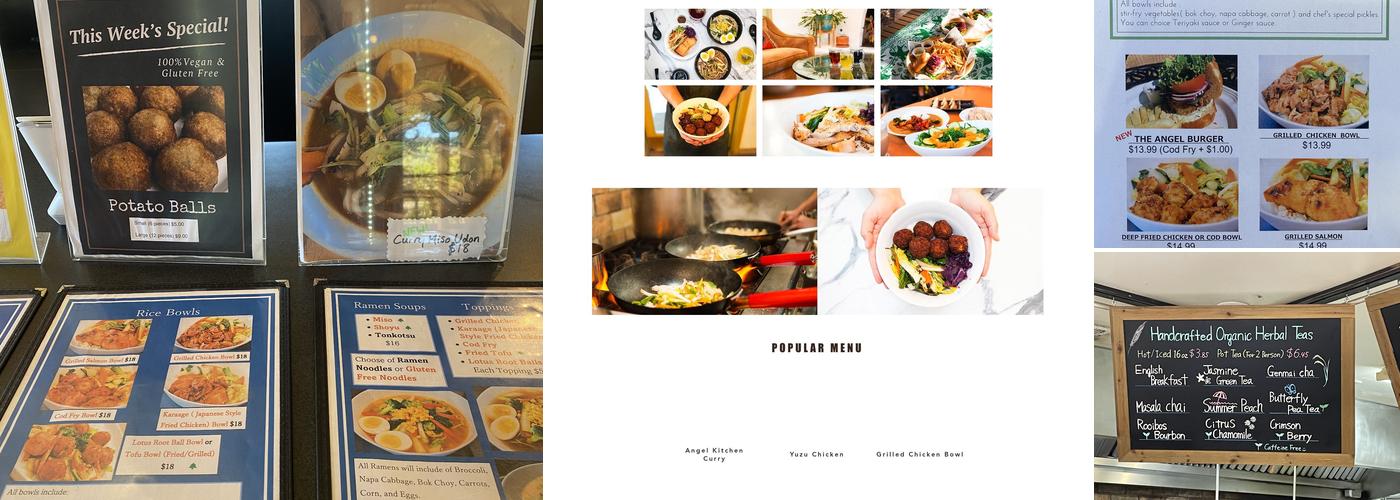 The Angel Kitchen Menu