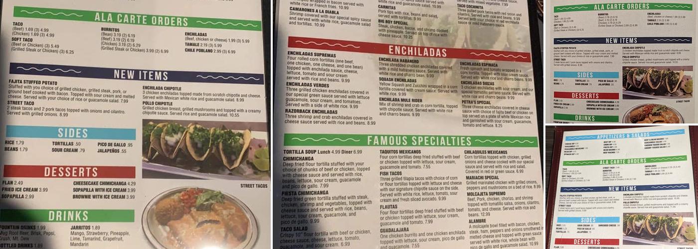 El Parian Menu