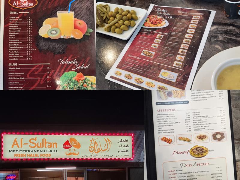 Al-Sultan Mediterranean Grill Menu
