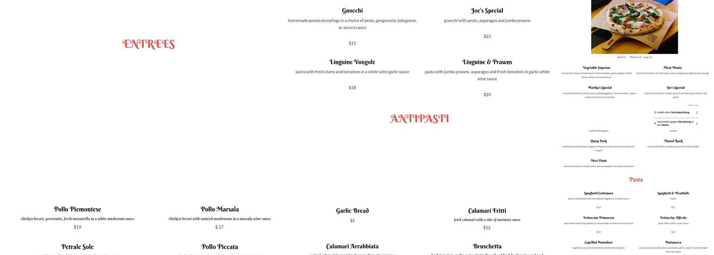 Paisanos Pacifica Menu