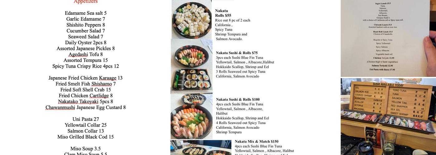 Sushi NAKATA Menu