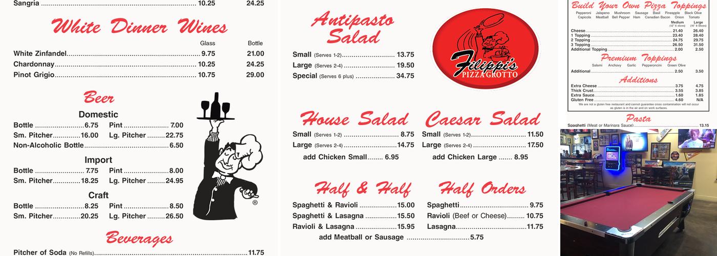 Last Chance INN Menu