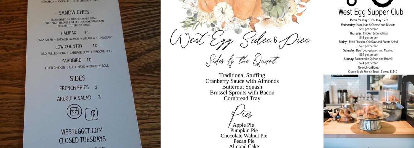 West Egg Cafe Menu