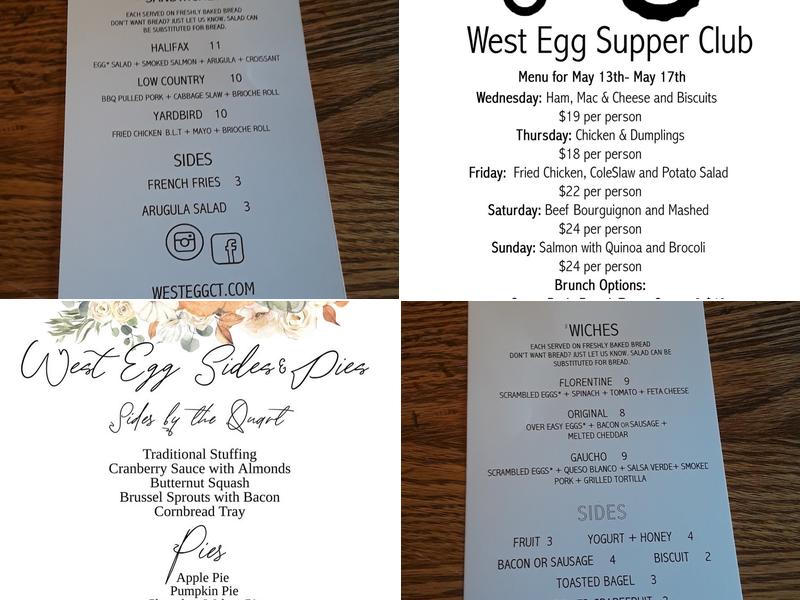 West Egg Cafe Menu