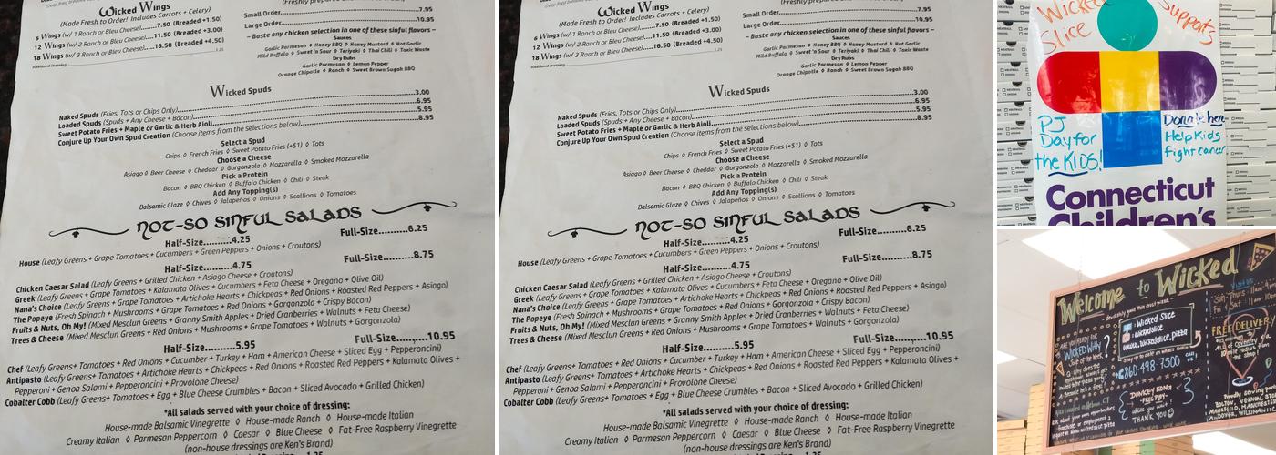 Wicked Slice Menu