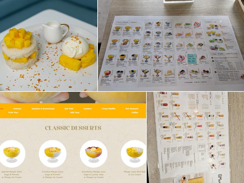 Mango Mango Desserts Menu