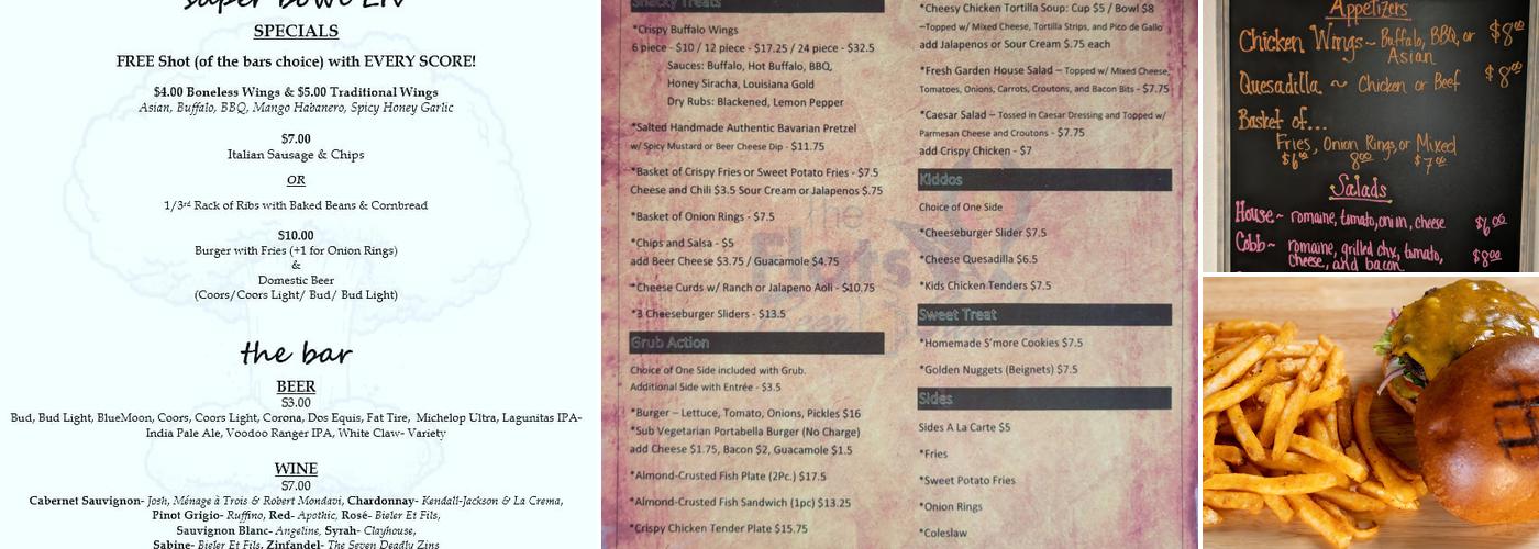 The Flats Beer Garden Menu