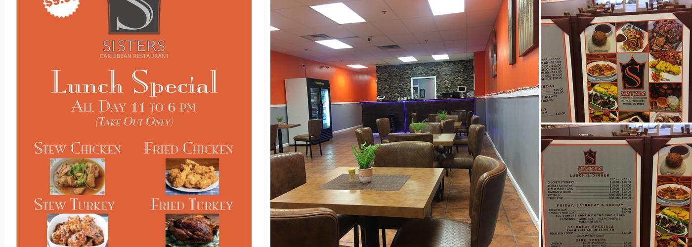 Sisters Caribbean Menu