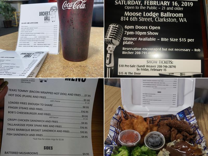 Bircher's Grill Menu