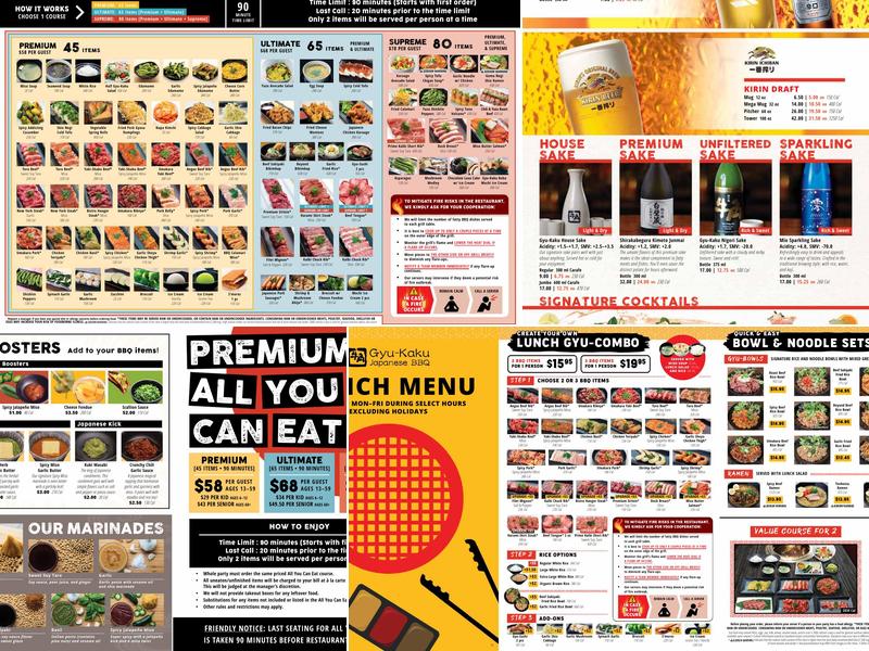 Gyu-Kaku Japanese BBQ Menu