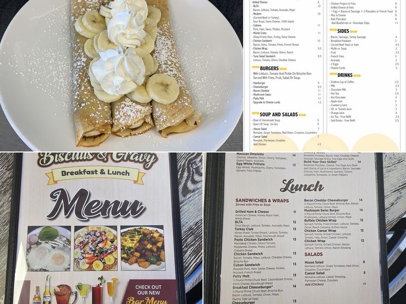 Manny’s Biscuits & Gravy Cafe Menu
