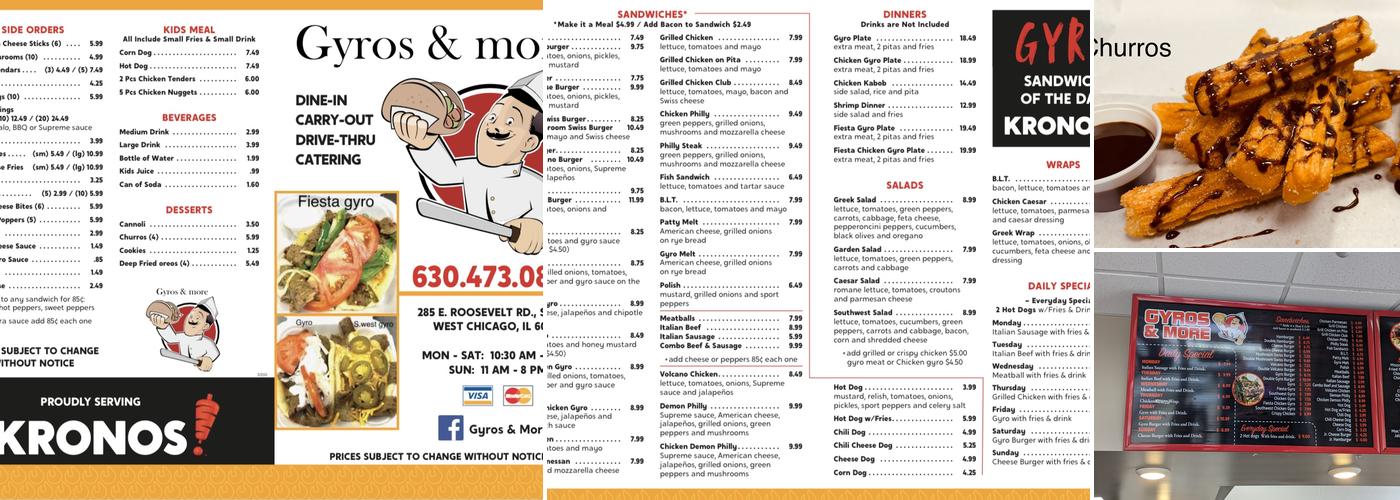 Gyros & more Menu