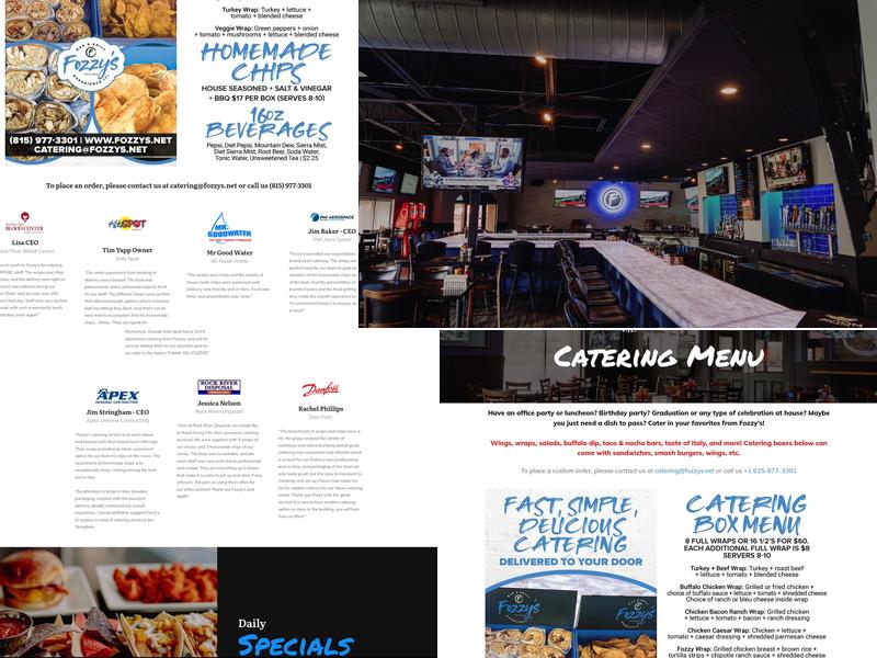 Fozzy's Bar & Grill - Loves Park IL Menu