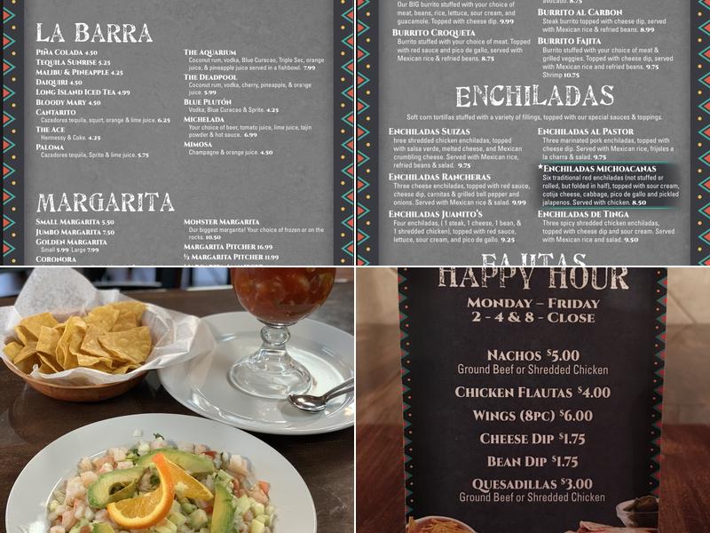 Juanito’s Mexican Cocina Menu