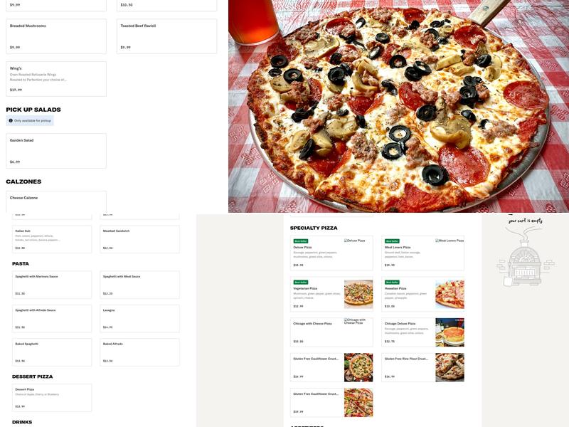 Tower Square Pizza Menu