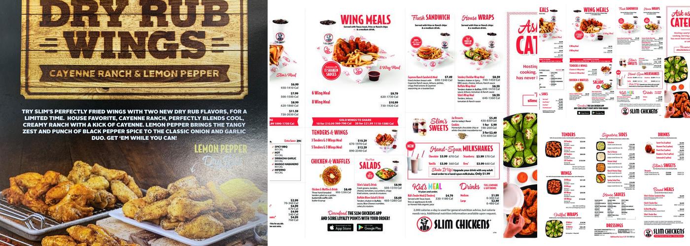Slim Chickens Menu