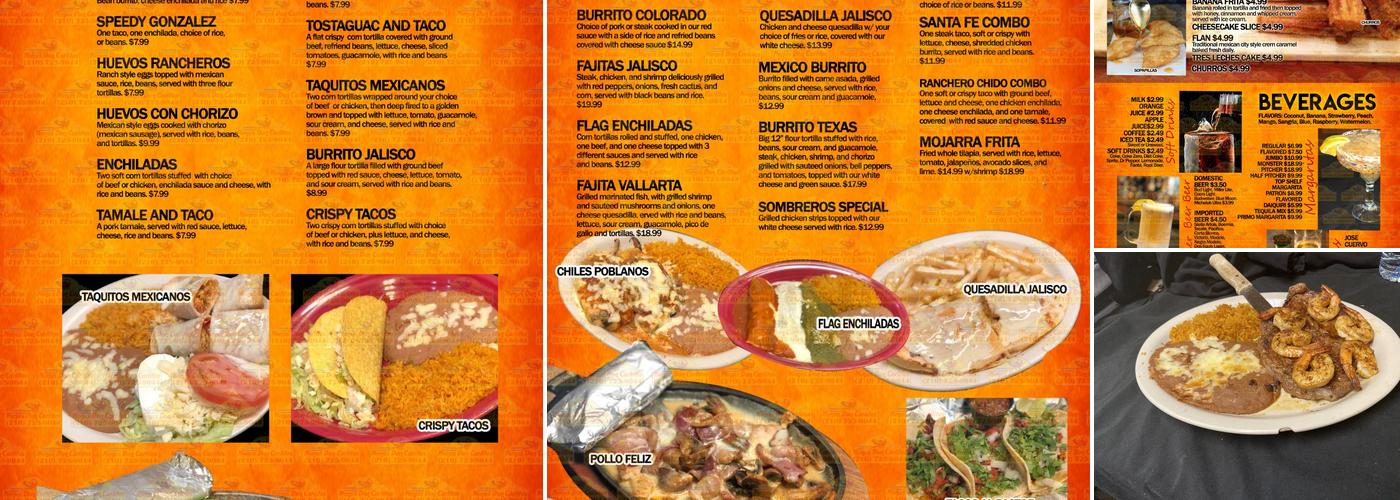 Guadalajara mexican grill New Iberia Menu
