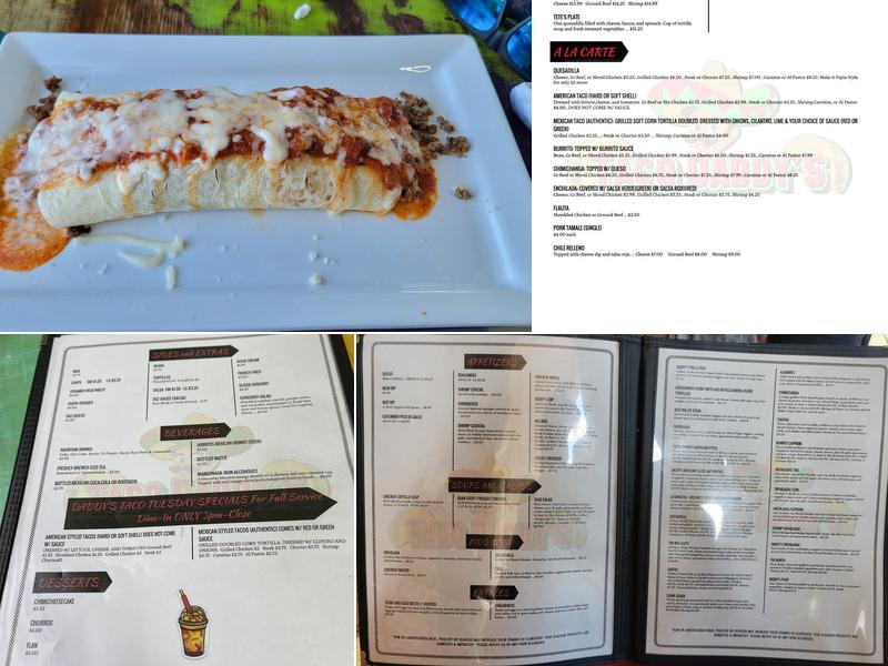 Taco Daddy's Menu