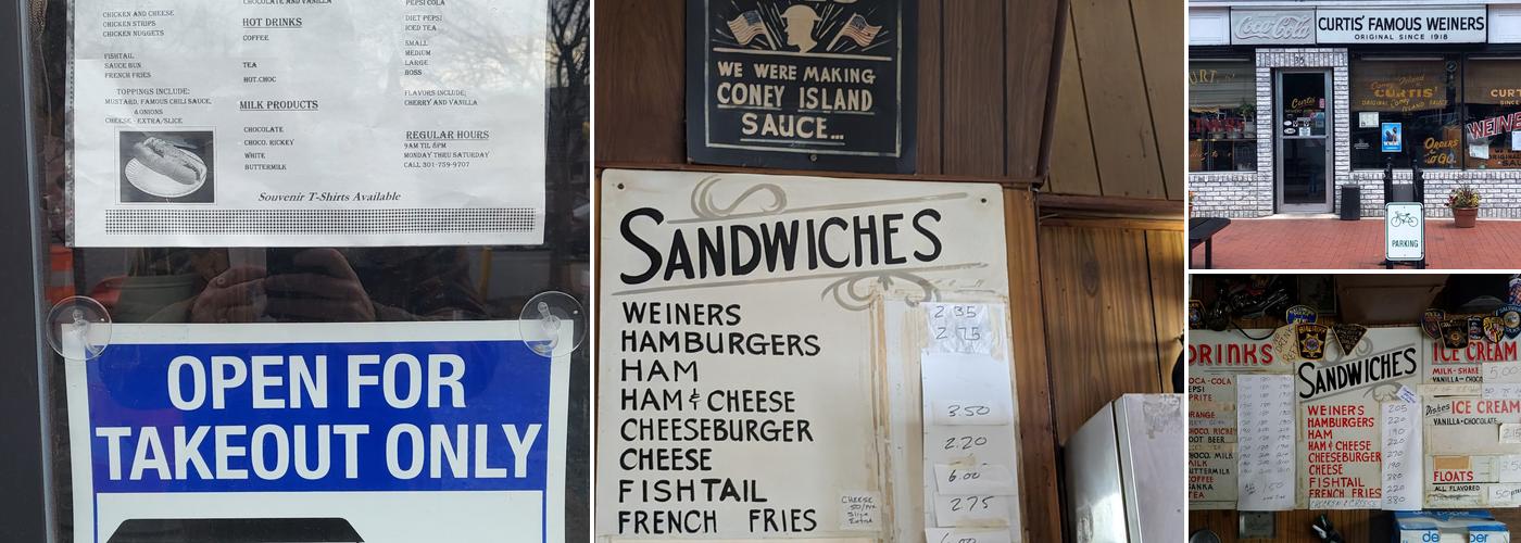 Curtis Famous Weiners Menu