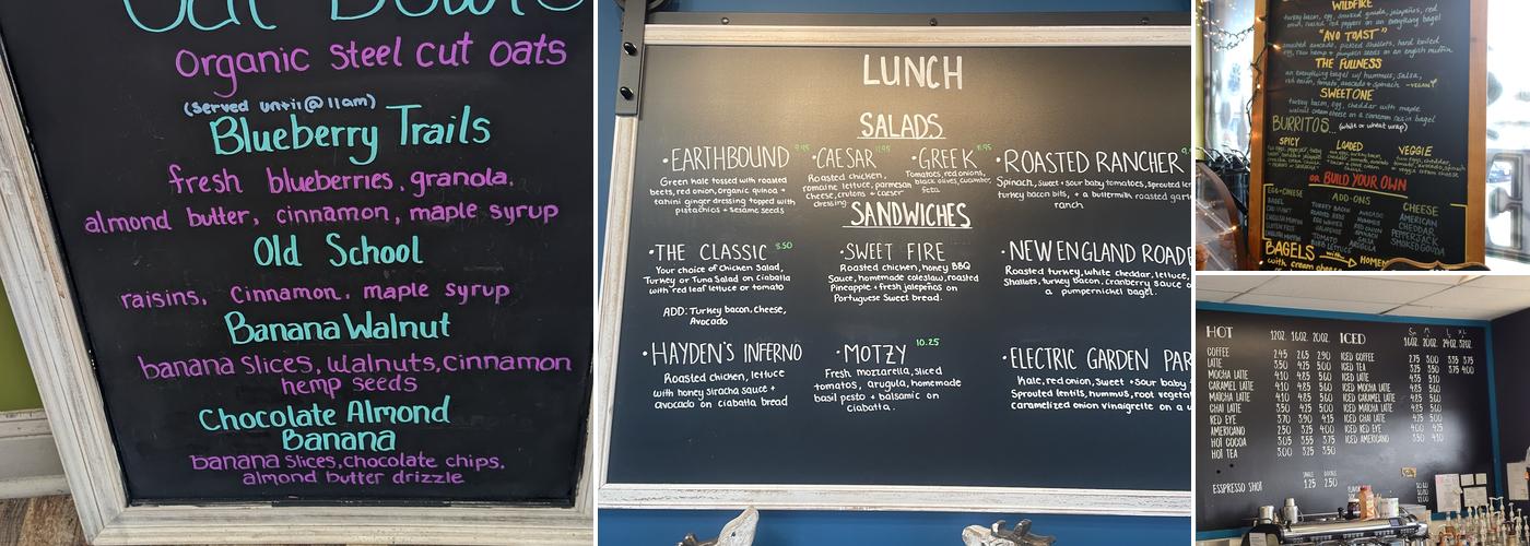 Frobie's Cafe Menu