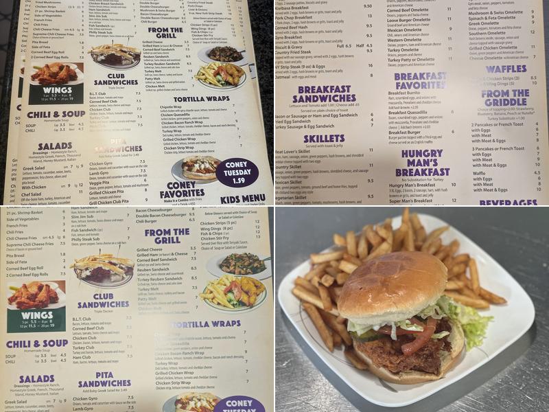 Lincoln Park Grill Coney Restaurant Menu