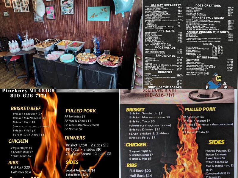 The Smoke Doctor Menu