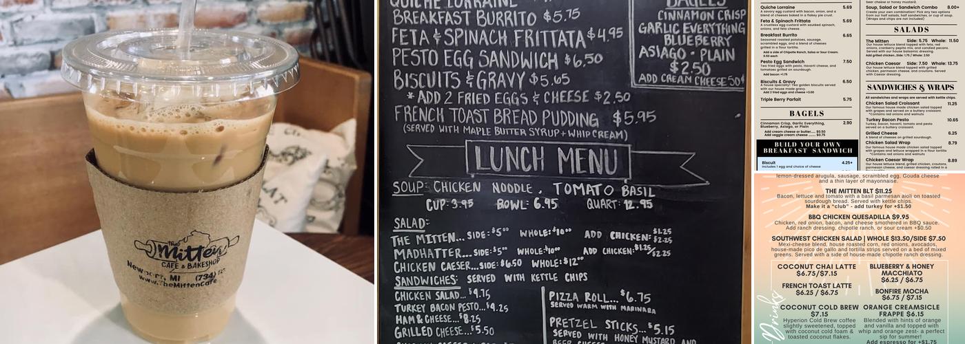 The Mitten Cafe & Bakeshop Menu