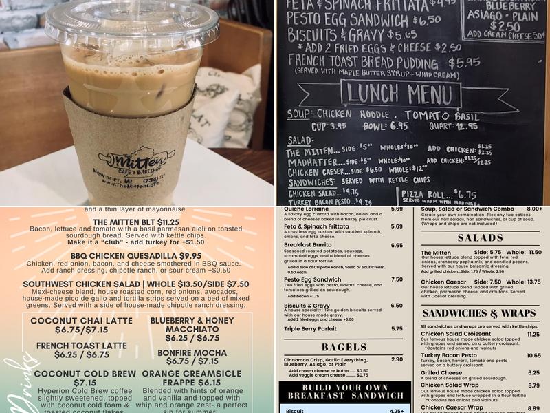 The Mitten Cafe & Bakeshop Menu