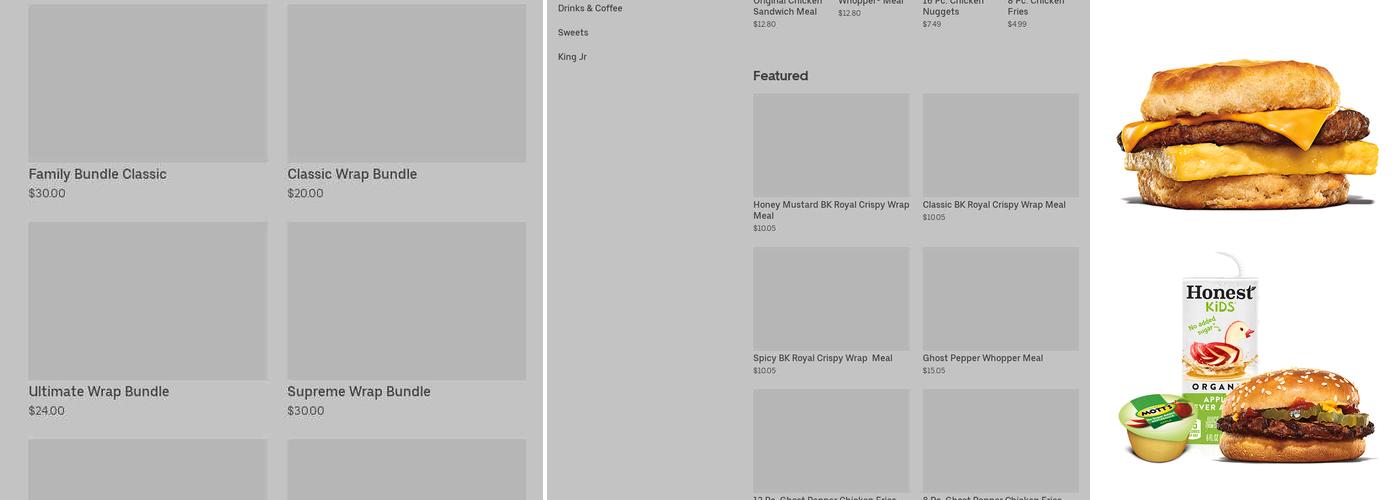 Burger King Menu