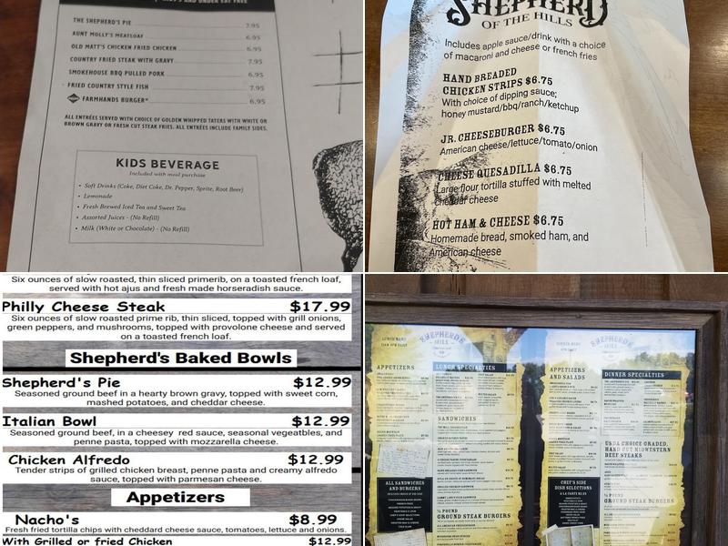 Shepherd’s Grill Menu
